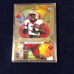 Troy Benson 1/1 Ace of Clubs PRC 5 Card Draw Stacked Deck Gold